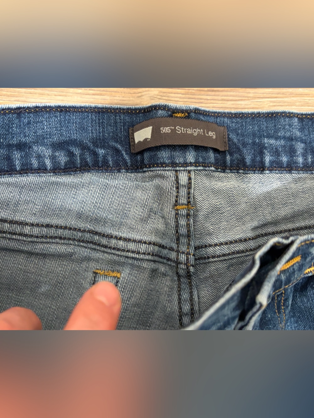 Levi's Blue Straight Leg Women's Jeans - Picture 3 of 10